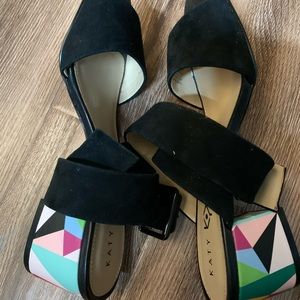 Brand new open toe 2inches high shoes